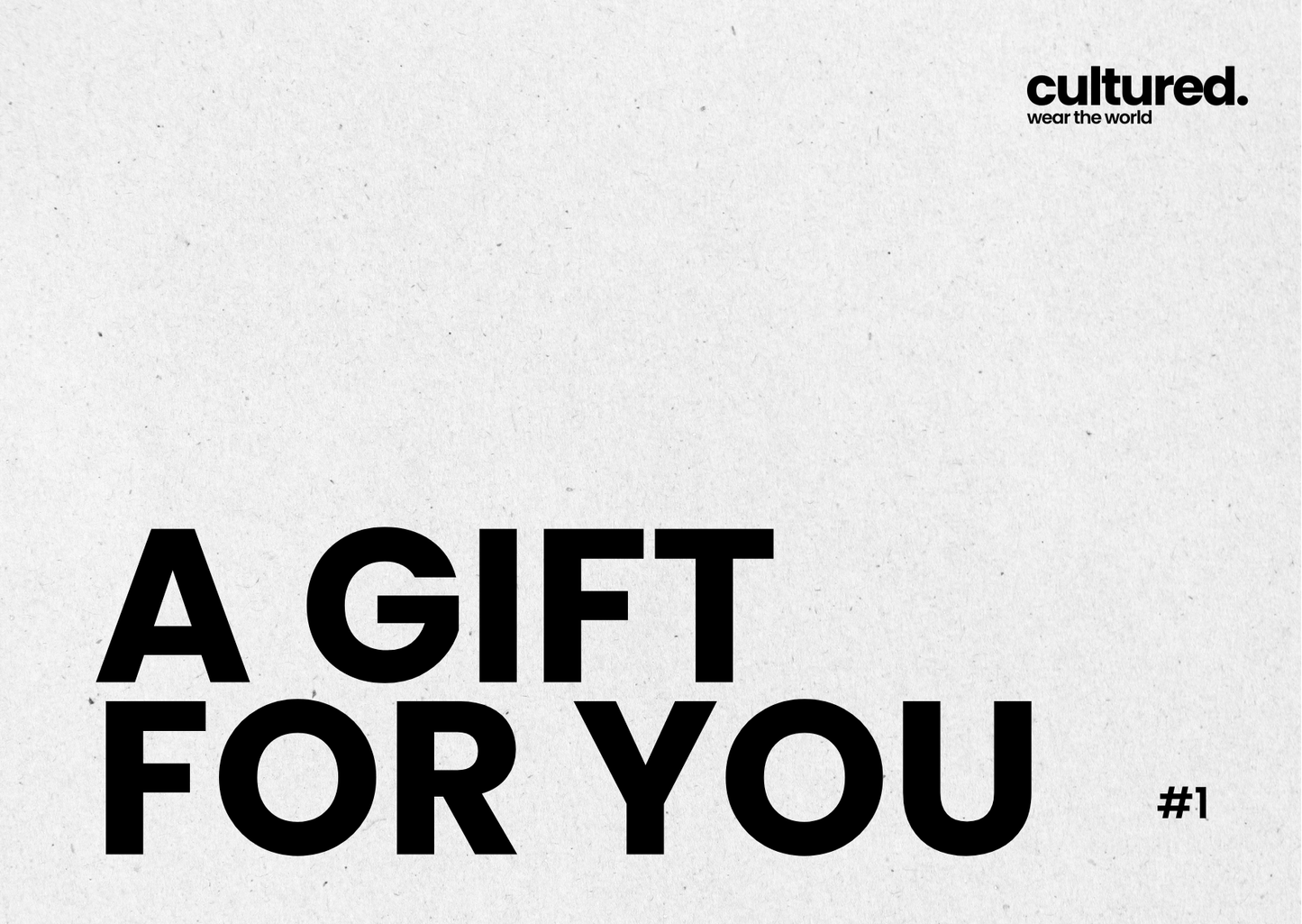 culutred. Gift card