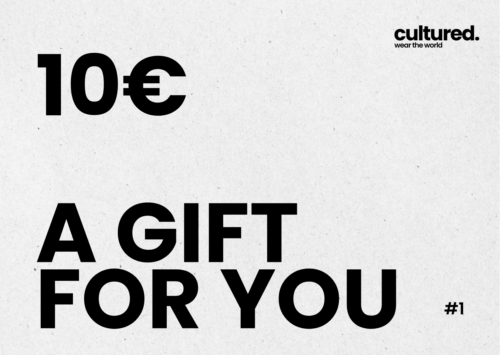 culutred. Gift card