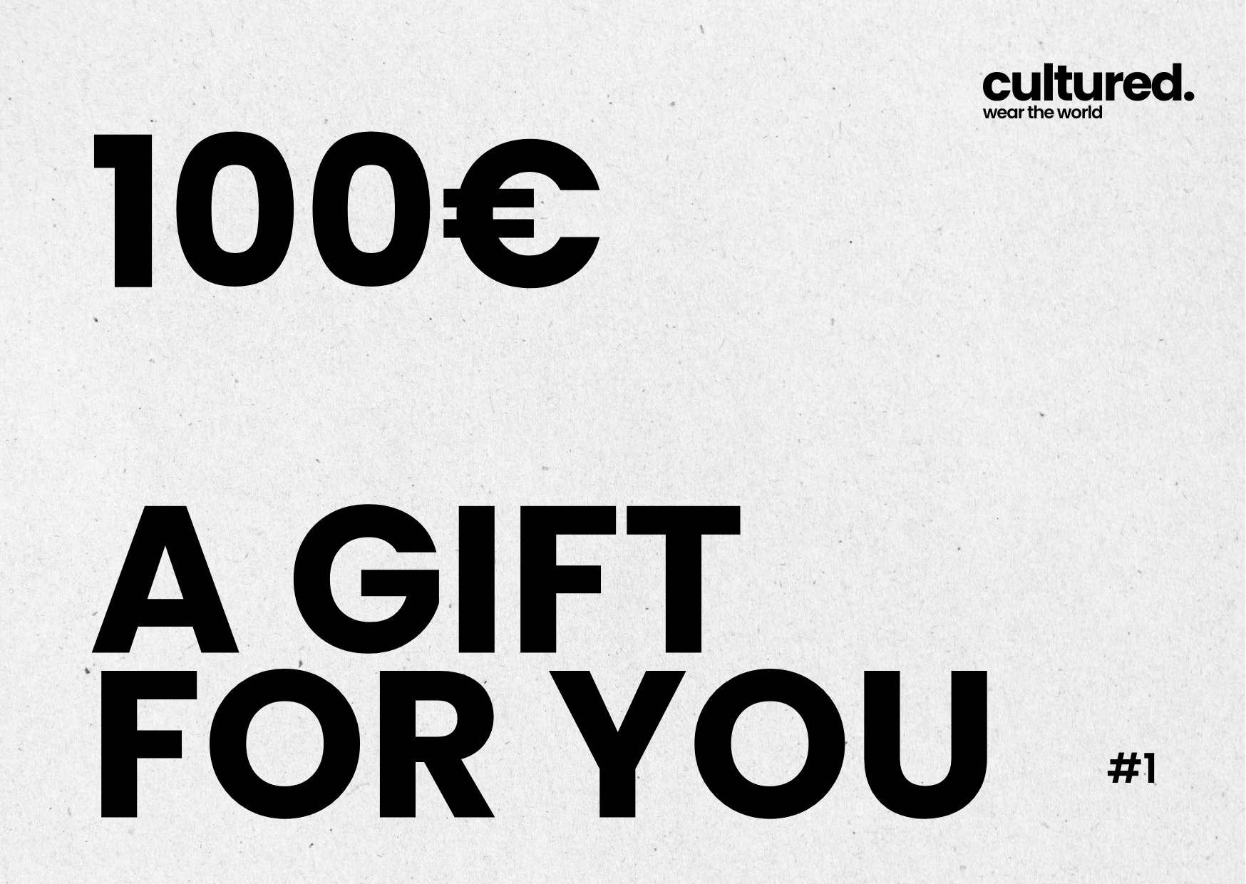 culutred. Gift card