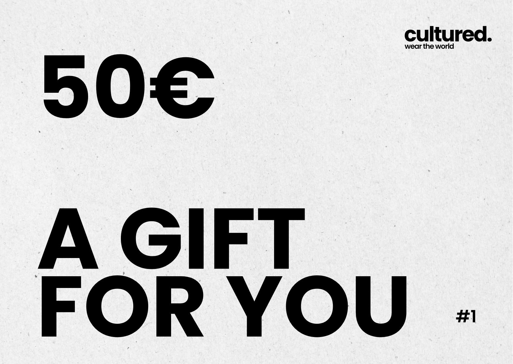 culutred. Gift card